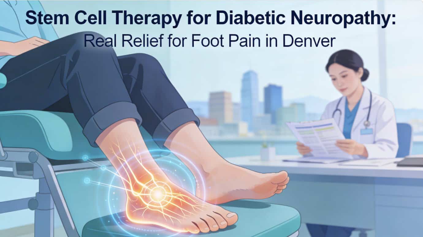 Stem cell treatment for diabetic foot pain at Cendant Stem Cell Center in Denver.
