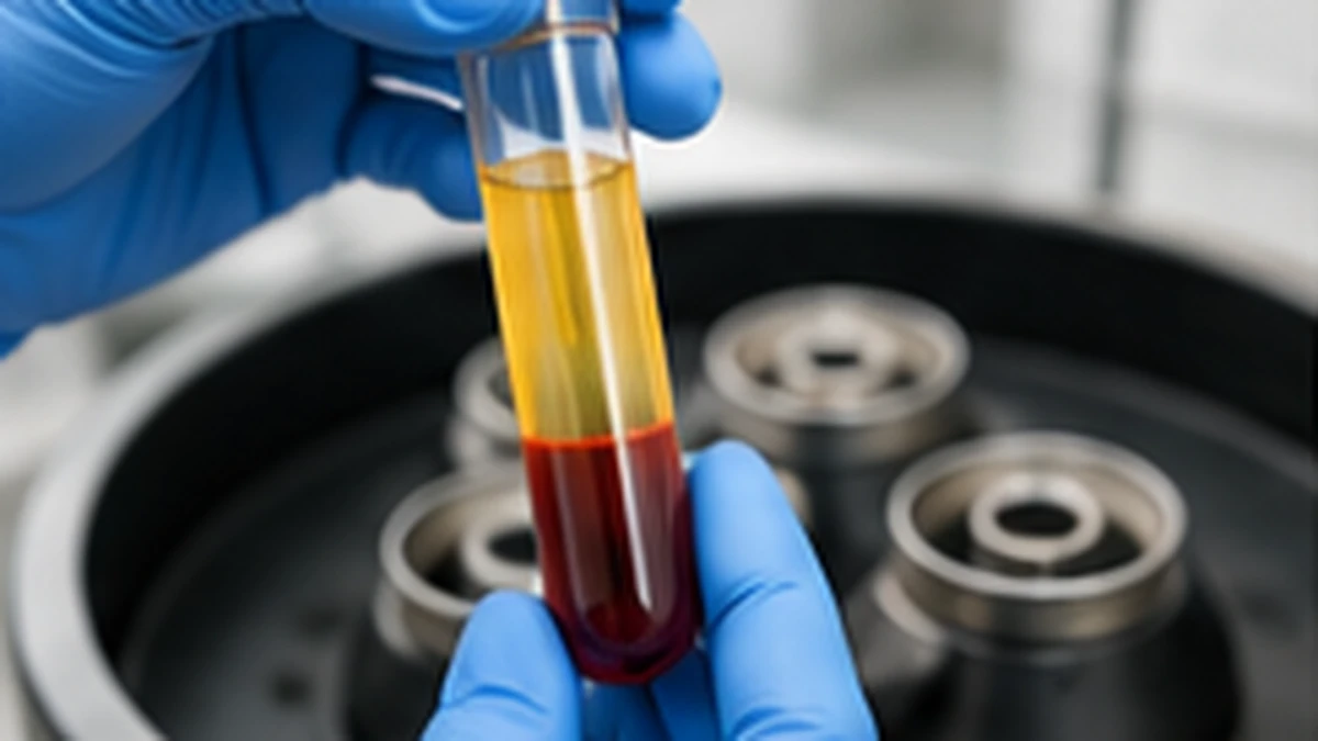 Laboratory sample used in regenerative treatment preparation