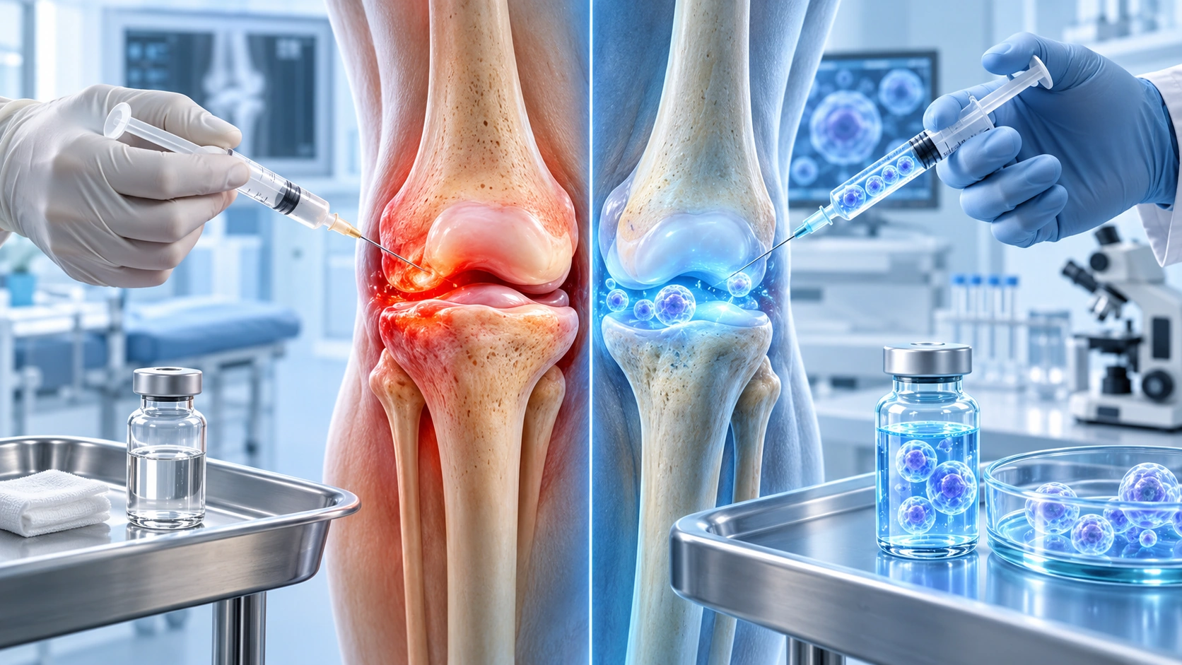 Stem cell therapy vs cortisone injections for joint pain