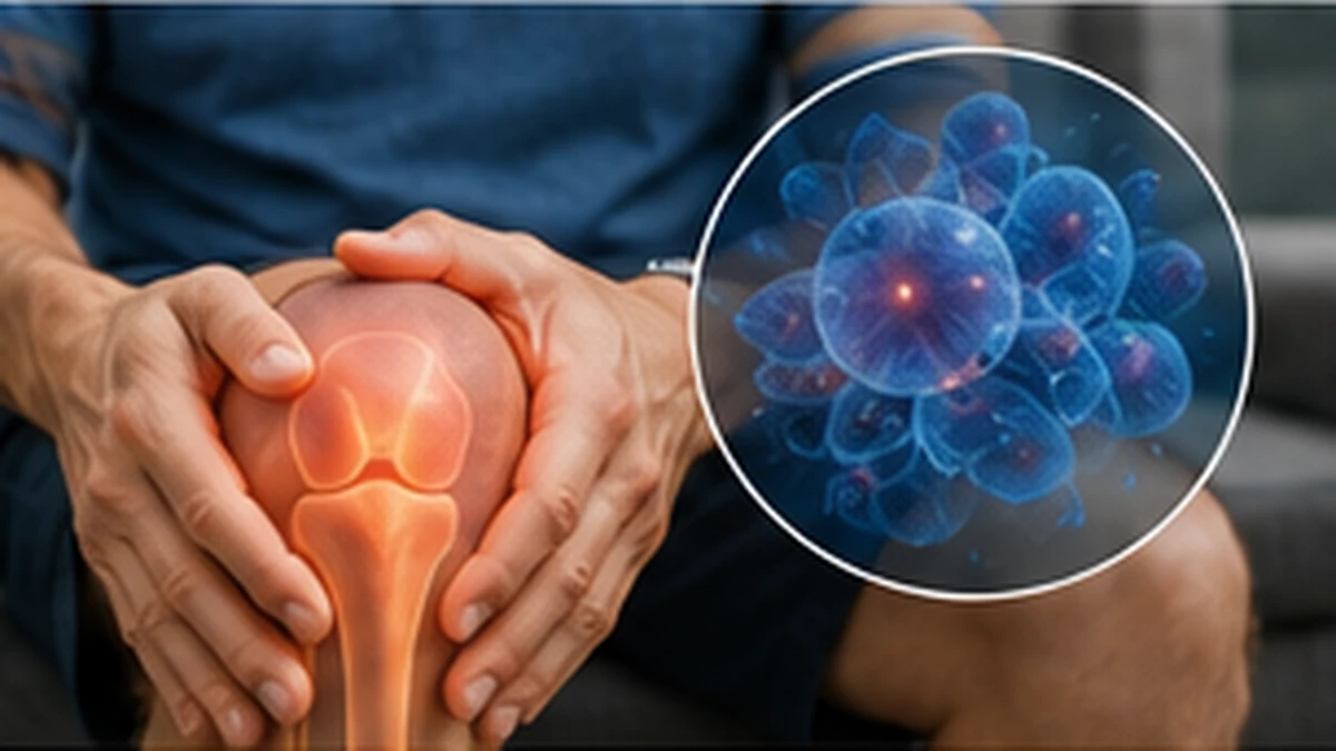 Knee pain with mesenchymal stem cell concept