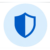Shield icon representing protection and safety in stem cell therapy.
